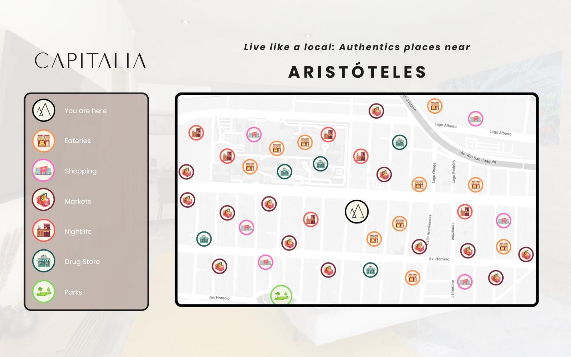 Capitalia - Luxury Apartments - Aristoteles Mexico City Ngoại thất bức ảnh